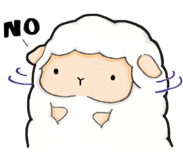 The lamb who like cotton candy sticker #8759790