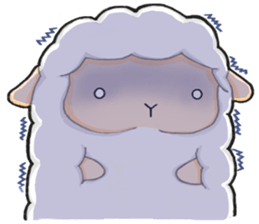 The lamb who like cotton candy sticker #8759791