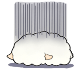 The lamb who like cotton candy sticker #8759795