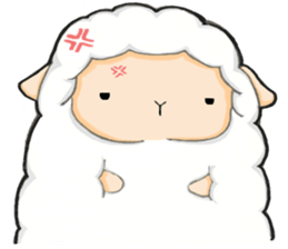 The lamb who like cotton candy sticker #8759799