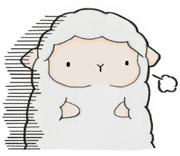 The lamb who like cotton candy sticker #8759802