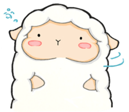 The lamb who like cotton candy sticker #8759803