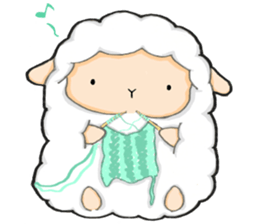 The lamb who like cotton candy sticker #8759808