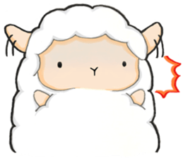 The lamb who like cotton candy sticker #8759809