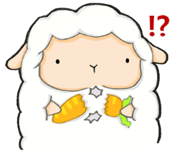 The lamb who like cotton candy sticker #8759810