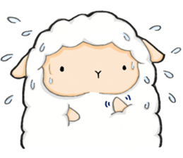 The lamb who like cotton candy sticker #8759811