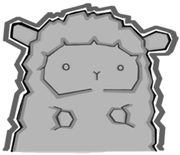 The lamb who like cotton candy sticker #8759813