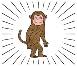 hasty monkey sticker #8759871