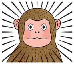 hasty monkey sticker #8759872