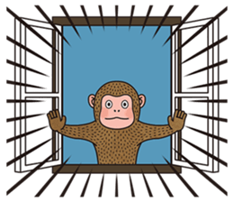 hasty monkey sticker #8759873