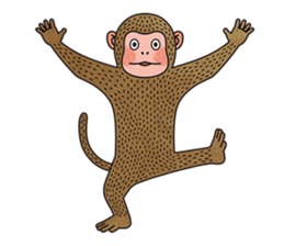 hasty monkey sticker #8759883