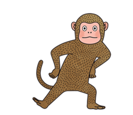 hasty monkey sticker #8759884