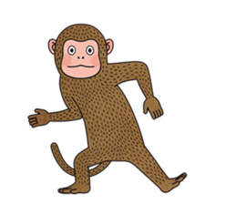 hasty monkey sticker #8759885