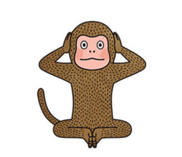hasty monkey sticker #8759887