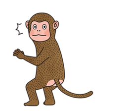 hasty monkey sticker #8759891