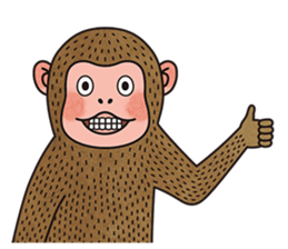 hasty monkey sticker #8759892
