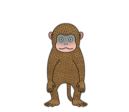 hasty monkey sticker #8759894