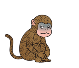 hasty monkey sticker #8759895