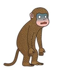 hasty monkey sticker #8759896