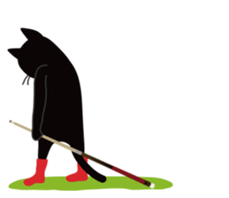 The black cat "Mee" #3 sticker #8760312