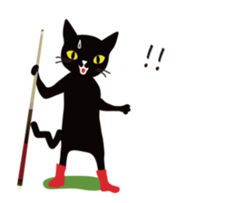 The black cat "Mee" #3 sticker #8760314