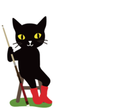 The black cat "Mee" #3 sticker #8760319