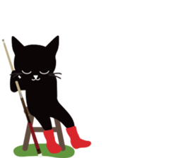 The black cat "Mee" #3 sticker #8760320