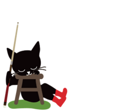 The black cat "Mee" #3 sticker #8760321