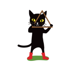 The black cat "Mee" #3 sticker #8760325