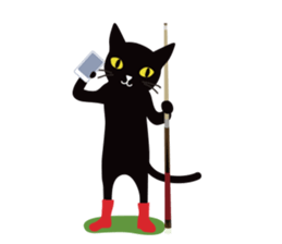 The black cat "Mee" #3 sticker #8760326