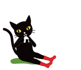 The black cat "Mee" #3 sticker #8760327
