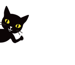 The black cat "Mee" #3 sticker #8760330