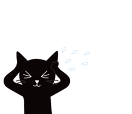 The black cat "Mee" #3 sticker #8760331
