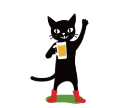 The black cat "Mee" #3 sticker #8760335