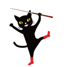 The black cat "Mee" #3 sticker #8760337