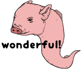 Pig eel. sticker #8761304