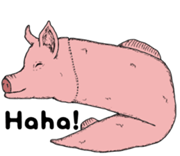 Pig eel. sticker #8761318
