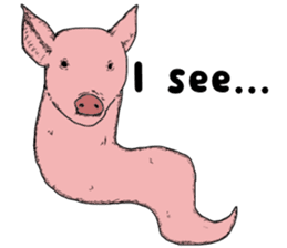 Pig eel. sticker #8761320