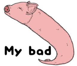 Pig eel. sticker #8761330