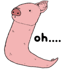 Pig eel. sticker #8761337