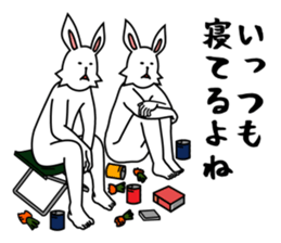 funny rabbit funny 2 sticker #8761553