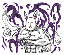 funny rabbit funny 2 sticker #8761555