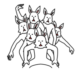 funny rabbit funny 2 sticker #8761556