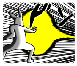 funny rabbit funny 2 sticker #8761558