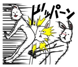 funny rabbit funny 2 sticker #8761559