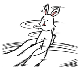 funny rabbit funny 2 sticker #8761570