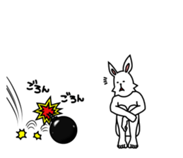 funny rabbit funny 2 sticker #8761574