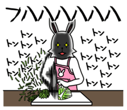 funny rabbit funny 2 sticker #8761577