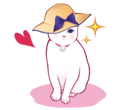 fashionable kawaii cat sticker #8761660