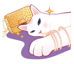 fashionable kawaii cat sticker #8761664